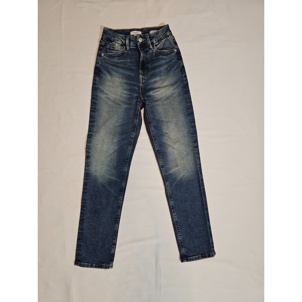 Forever 21 Denim Jeans Curvy Straight High Rise Straight Leg Size 25